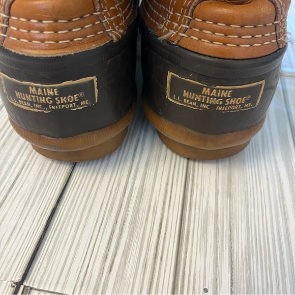 Vintage LL Bean Maine Hunting Leather Boots - Picture 2 of 5